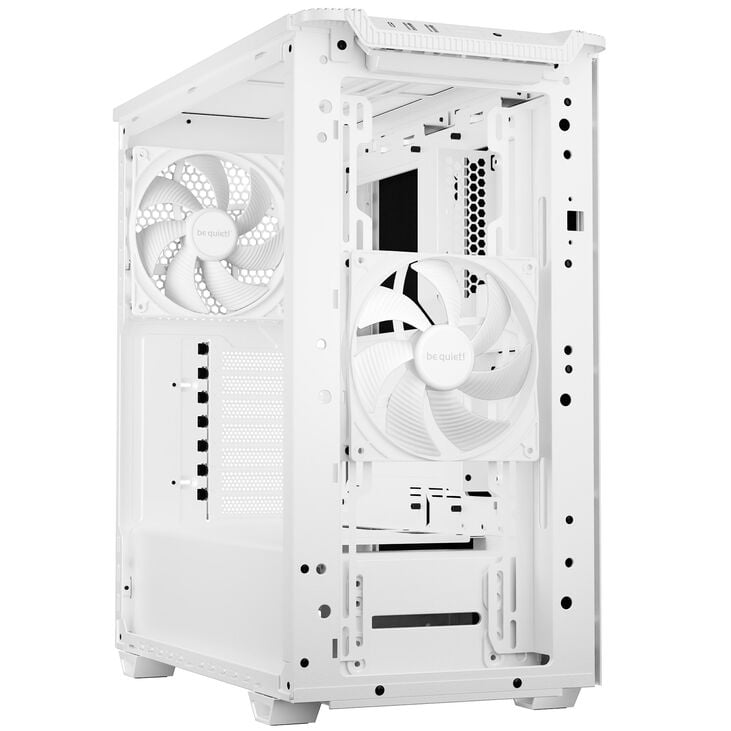 be quiet! Pure Base 501 Airflow PC-Gehäuse, Midi-Tower, ATX, Tempered Glass - weiß image number 3