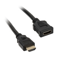InLine HDMI Verl&auml;ngerung Stecker / Buchse, schwarz - 3m