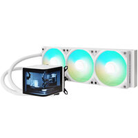 TRYX PANORAMA ARGB 360 All-in-One Liquid Cooling, 3D-AMOLED Display – 360mm, White