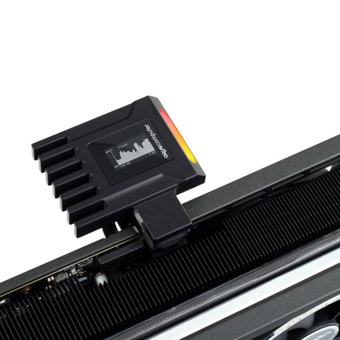 Aqua Computer AMPINEL 12V-2x6 Grafikkarten-Power-Management, 650 W, OLED, RGBpx - Typ B image number 2