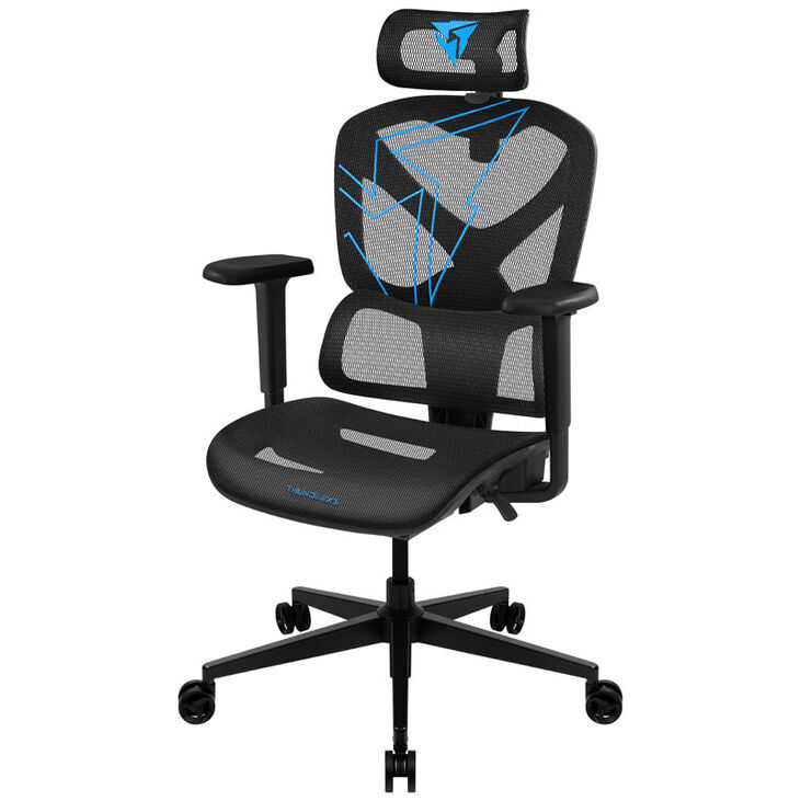ThunderX3 YTC Ergonomischer Bürostuhl - schwarz/blau image number 4
