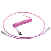 CableMod PRO Coiled Keyboard Cable USB-C to USB Type A, Strawberry Cream - 150cm