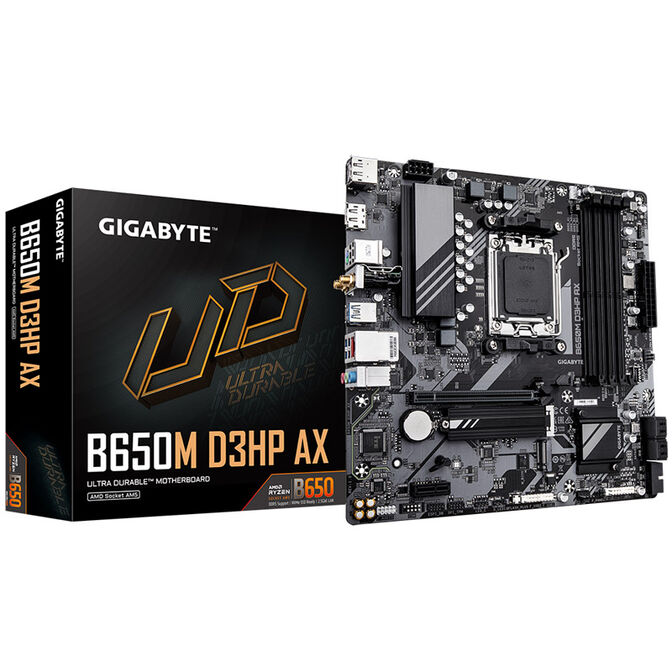 GIGABYTE B650M D3HP AX Mainboard, Sockel AM5, AMD B650, mATX, DDR5 image number 0