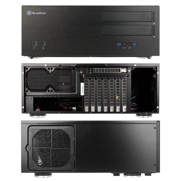 SilverStone SST-GD08B USB 3.0 Grandia Desktop - schwarz image number 1
