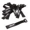 InLine Velcro Straps 20x200mm, Pack of 10 - Black