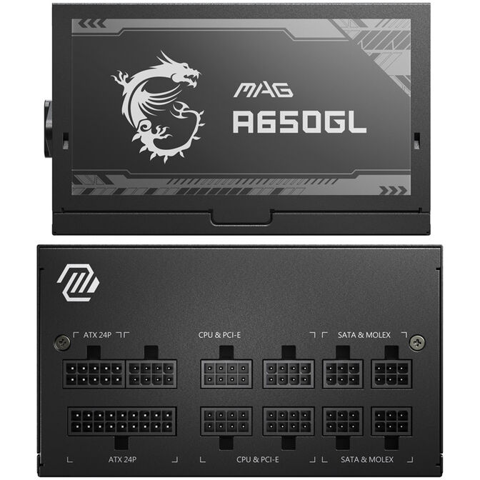 MSI MAG A650GL  Netzteil, 80 PLUS Gold, vollmodular, ATX 3.0 - 650 Watt image number 9