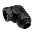 Alphacool Eiszapfen Angle Adapter 90 Degrees Rotatable G1/4 Female to G1/4 Male - Black image number null