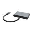 Akasa USB 4-in-1 Hub - 2x USB-C, 2x USB-A, Power Delivery, 18cm, silver image number null