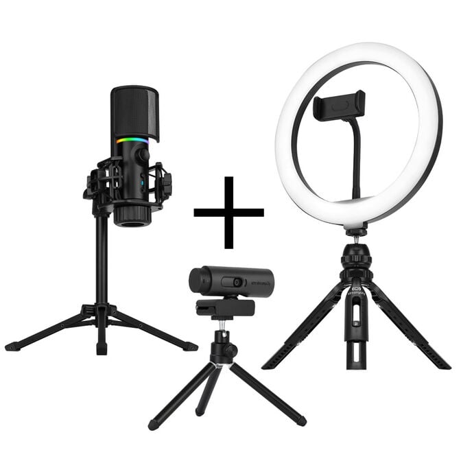 Streamplify Streaming Starter Bundle - CAM, MIC, Light 10 image number 0