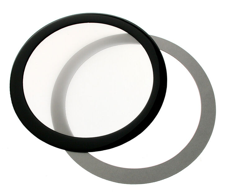 DEMCiflex Staubfilter 120mm, rund - schwarz/weiß image number 0
