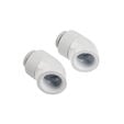 Corsair Hydro X Series Adapter 45 Grad G1/4 Zoll AG auf G1/4 Zoll IG - 2er Pack, drehbar, wei&szlig; image number null