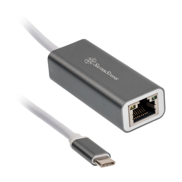 SilverStone SST-EP13C - Gigabit Ethernet Netzwerk-Adapter von USB 3.1 Typ C - grau image number 0