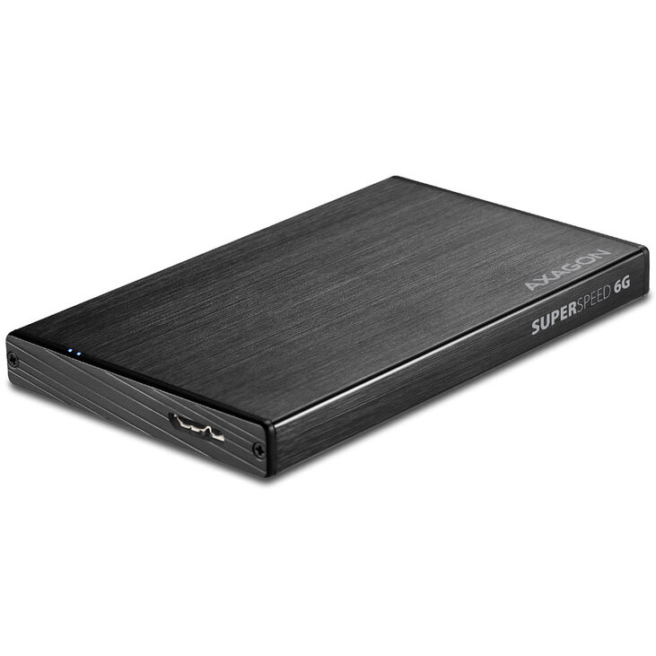 AXAGON EE25-XA6  externes 2,5"-Gehäuse, USB3.0 / SATA 6G, Aluminium - schwarz image number 2
