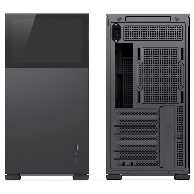 Jonsbo D41 Screen ATX Geh&auml;use, Tempered Glass - schwarz image number 3