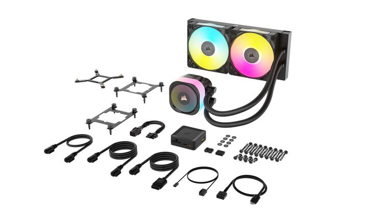 Corsair iCUE LINK Titan 240 RX RGB Komplett-Wasserkühlung - 240 mm, schwarz image number 7