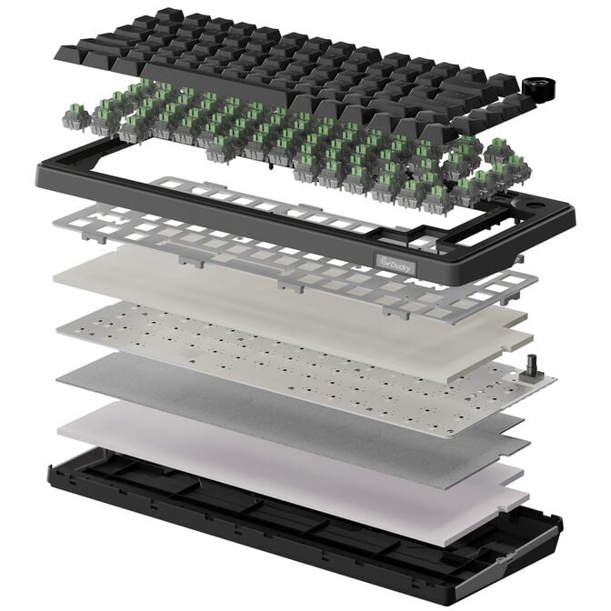 Ducky OK-HE-75 Gaming-Tastatur, Hall Effect, Haimu HE Switches, US-Layout - schwarz image number 6