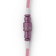 Glorious GMMK Coiled Cable Pixel Pink, Spiral Keyboard Cable, USB-C/USB-A - Pink image number null