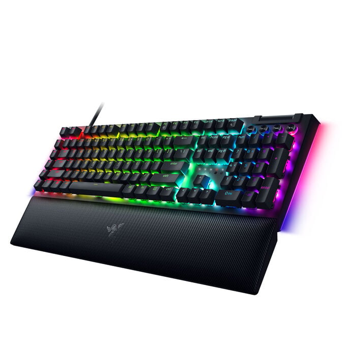 Razer BlackWidow V4 Gaming Tastatur, USB - Yellow Switch, schwarz image number 4