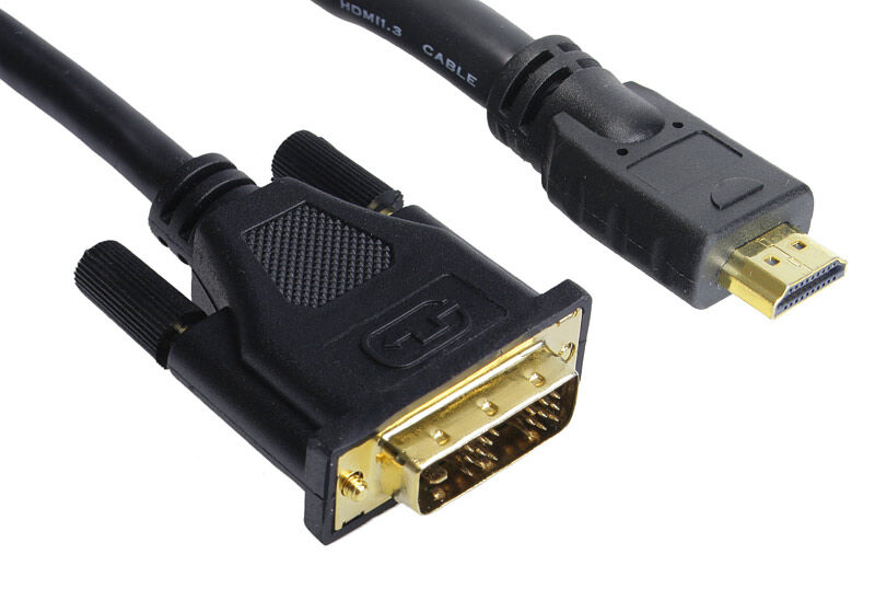 InLine HDMI zu DVI Adapter Kabel High Speed, schwarz - 3m