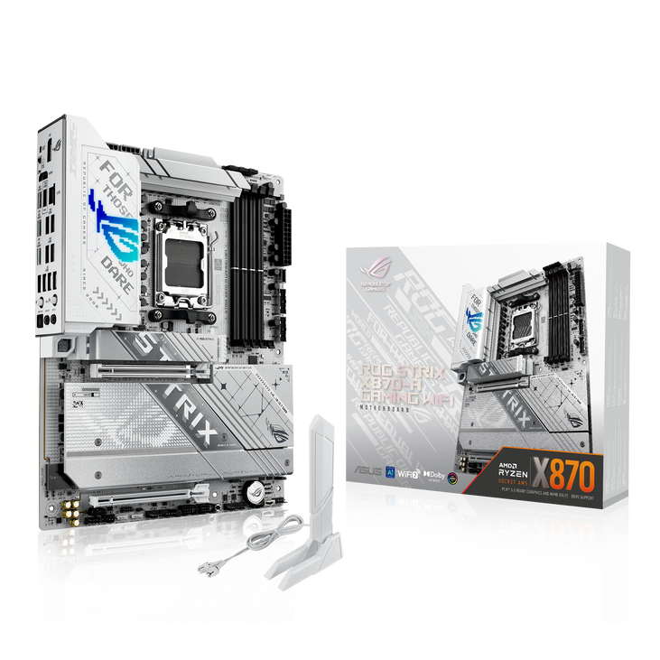 ASUS ROG Strix X870-A Gaming WiFi Motherboard, AMD X870, Socket AM5, DDR5 image number 0