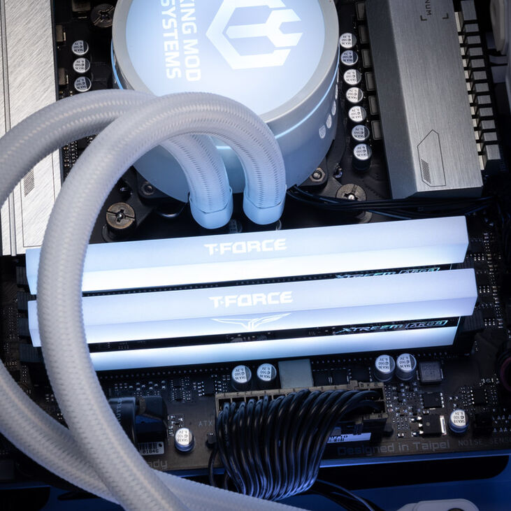 Team Group T-Force Xtreem ARGB, DDR4-3200, CL14 - 16 GB Dual Kit, weiß image number 6