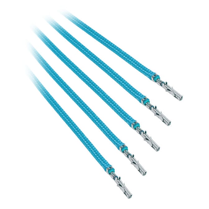BitFenix Alchemy 2.0 PSU Cable, 5x 20cm - hellblau image number 1