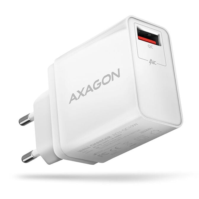 AXAGON ACU-QC19W Charger, 1x QC3.0/AFC/FCP/SMART, 19W - white image number 0