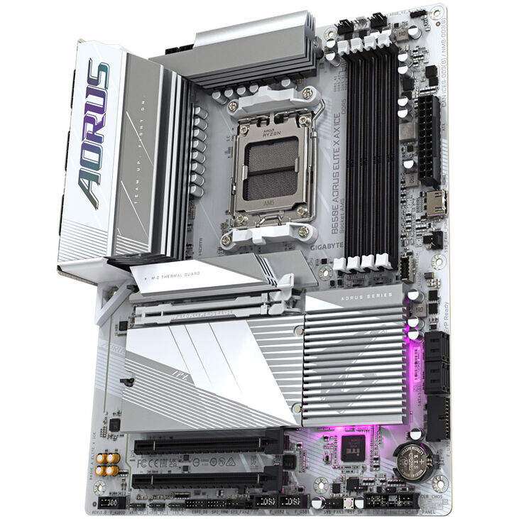 GIGABYTE B650E Aorus Elite X AX ICE, AMD B650E Motherboard - Socket AM5, DDR5 image number 4