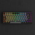 AKKO Black & Gold 3084B Plus Gaming Tastatur, RGB &ndash; Akko V3 Cream Blue Pro Switches, ISO DE, schwarz & gold image number null