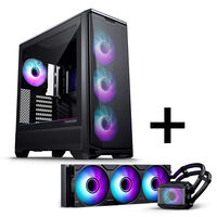 Phanteks Eclipse G400A PC-Geh&auml;use + Glacier M25 Gen2 AiO-Wasserk&uuml;hlung - schwarz