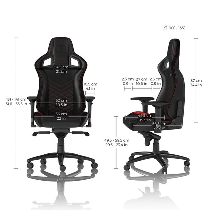 noblechairs EPIC Gaming Stuhl - schwarz/rot image number 2