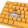 Ducky One 3 Yellow TKL Gaming Tastatur, RGB LED - MX-Clear image number null