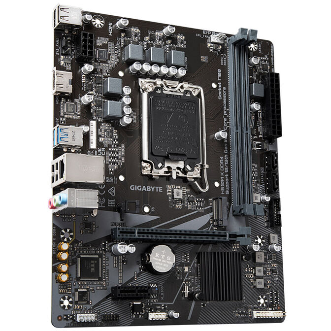 GIGABYTE H610M K DDR4 Mainboard, Sockel 1700, Intel H610, Micro-ATX, DDR4 image number 1