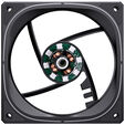 Jonsbo FR-505 ARGB Reverse Blade PWM L&uuml;fter, 120mm - schwarz image number null