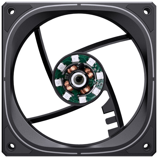 Jonsbo FR-505 ARGB Reverse Blade PWM L&uuml;fter, 120mm - schwarz image number 9