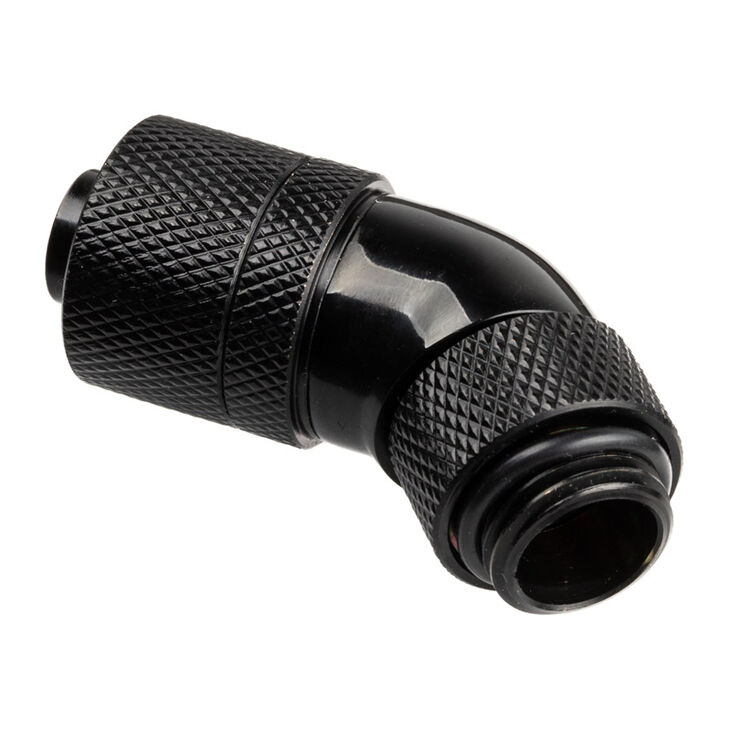 Alphacool HF 13/10 Screw-in Fitting 45 Degree Rotary G1/4 - Black image number 1