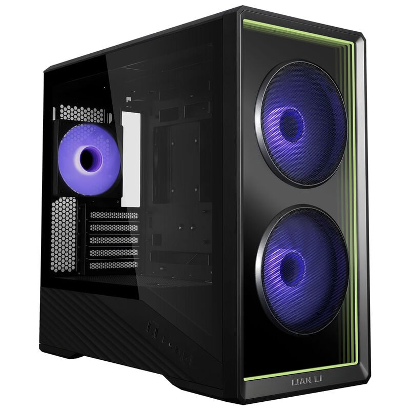 Lian Li Vector V150 INF PC-Gehäuse, Mini-Tower, MATX, Tempered Glass, Unendlichkeitsspiegel - Schwarz