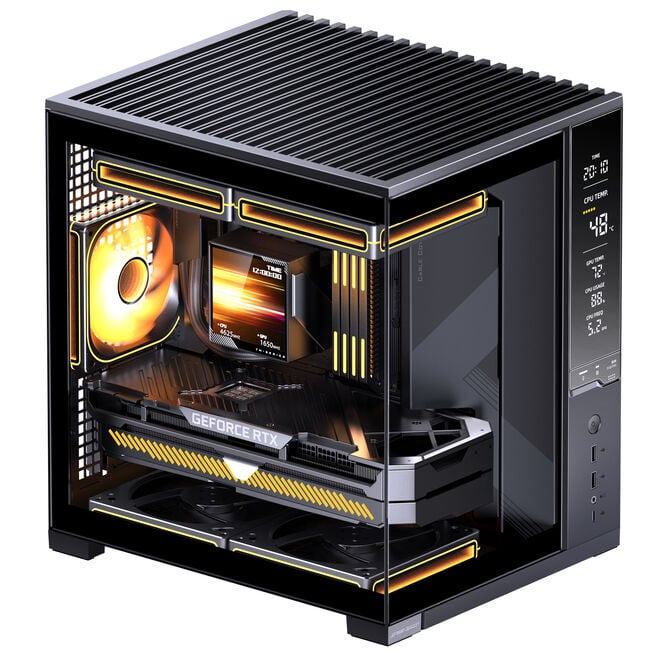 Jonsbo D34 PC-Geh&auml;use, Mini-Tower mATX, Display - schwarz image number 5