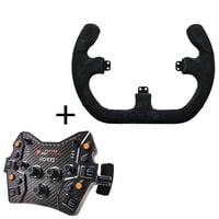 Asetek SimSports Forte GT Button Box + GT Rim - Open D, Wildleder