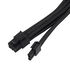 SilverStone 8-Pin-PCIe auf 6+2-Pin-PCIe Verlängerung, 250mm - Schwarz image number null