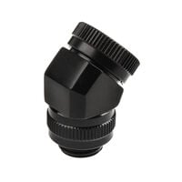 PHANTEKS Rotary Hard Tube Fitting 12mm 45 Grad G1/4 - schwarz, drehbar