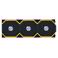 Lian Li UNI FAN SL Wireless ARGB PWM Lüfter, 3er-Pack inkl. Controller - Reverse Blade, 120 mm, schwarz