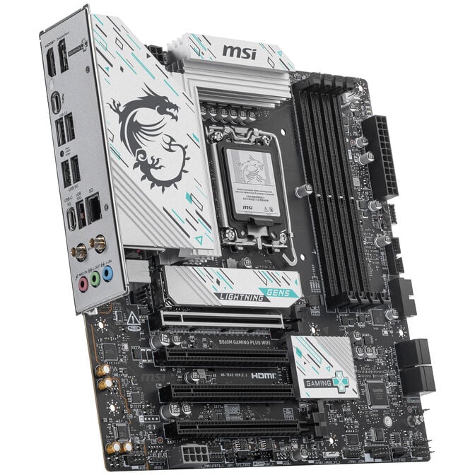 MSI B860M Gaming Plus WiFi Motherboard, socket LGA 1851, Intel B860, mATX, DDR5 image number 1