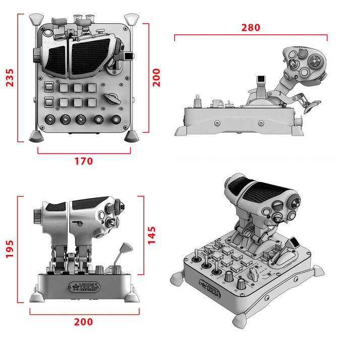 Virpil Controls MongoosT-50CM3 Schubhebel image number 5