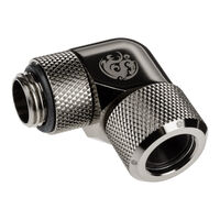 Bitspower Advanced Multi-Link Adapter Connection 90 Degrees G1/4 Inch AG to 12mm OD Hardtube - Rotatable.