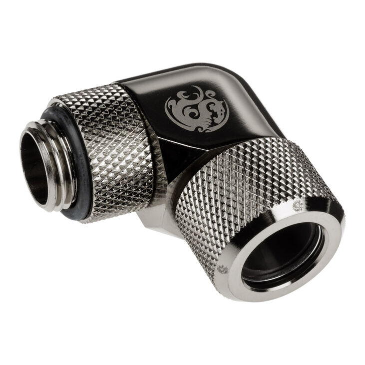 Bitspower Advanced Multi-Link Adapter Anschluss 90 Grad G1/4 Zoll AG auf 12mm AD Hardtube - drehbar, image number 0