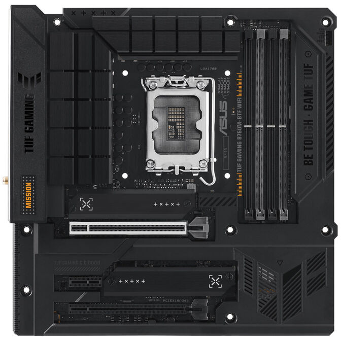 ASUS TUF Gaming B760M-BTF WIFI, Intel B760 Mainboard, Sockel LGA1700, DDR5 image number 1