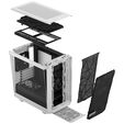 Fractal Design Meshify 2 Mini Micro-ATX Case, Tempered Glass - White image number null