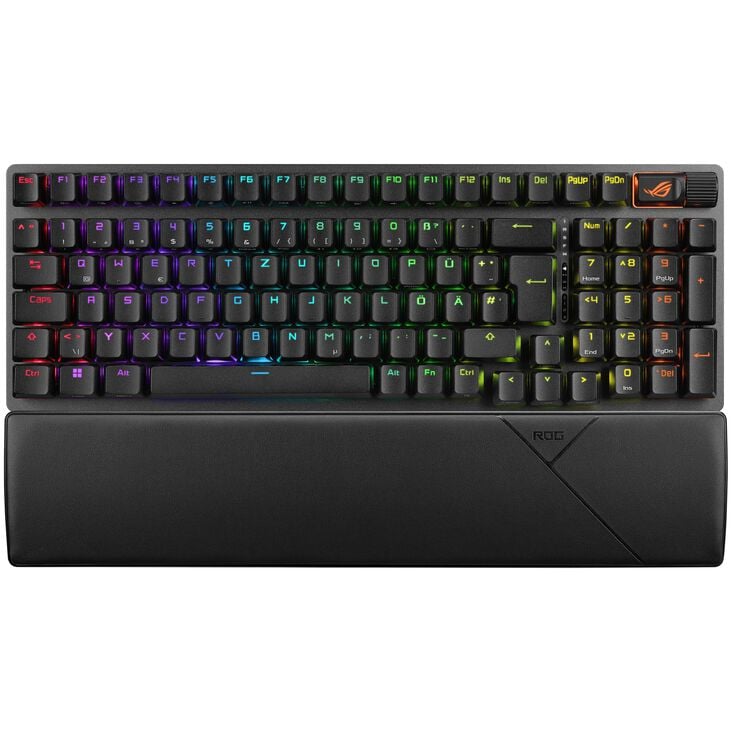 ASUS ROG Strix Scope II 96 Wireless Gaming Tastatur, RGB - schwarz, ISO (DE), ROG NX Snow Switches image number 2
