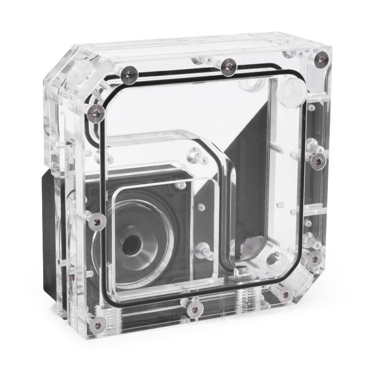 Alphacool Rise Flat Reservoir 120mm DDC Ausgleichsbehälter mit Pumpe image number 1